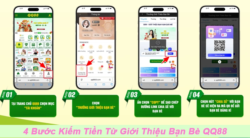 4 bước kiếm tiền bằng giới thiệu bạn bè